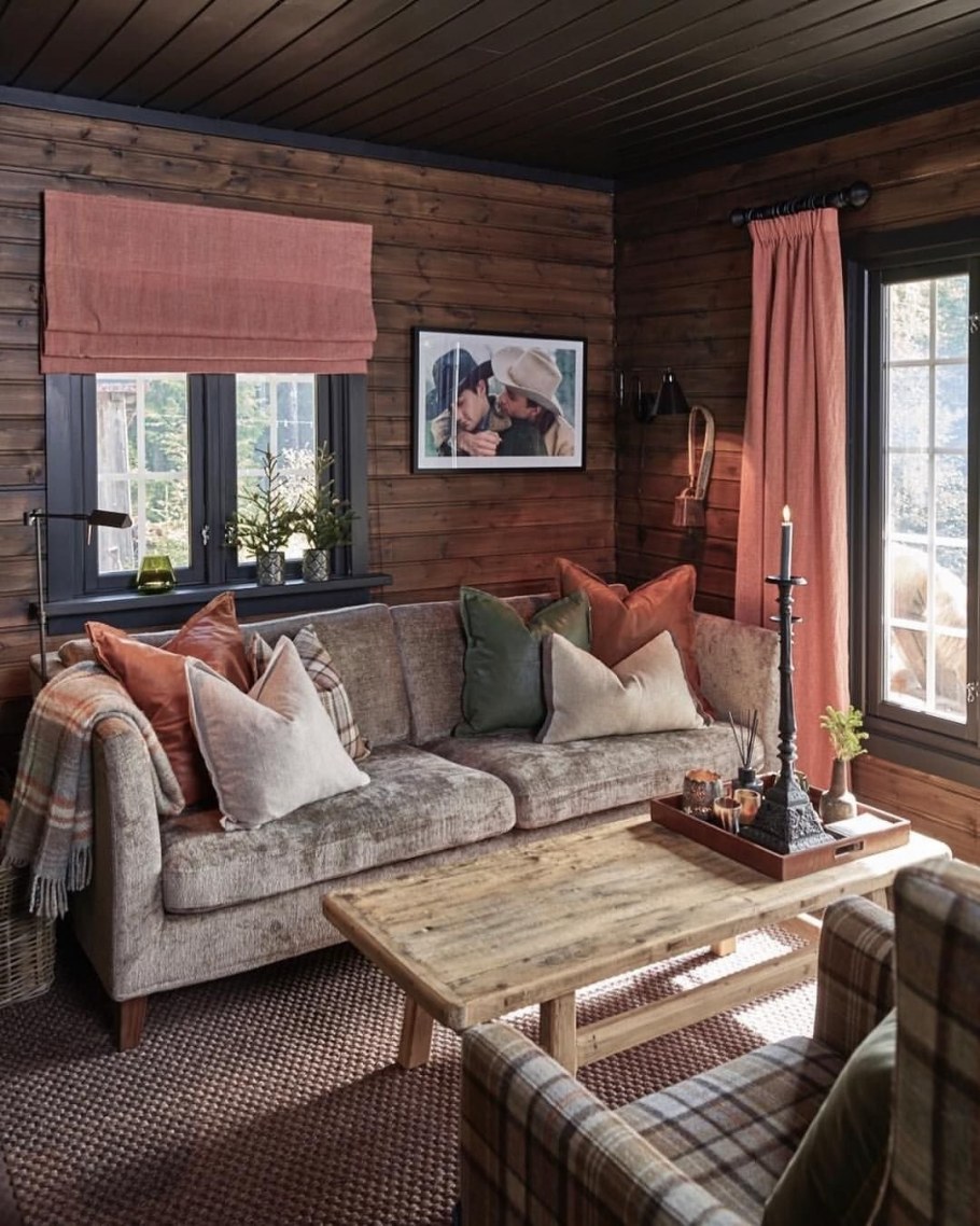 Уютная гостиная на даче