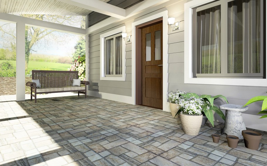 Балкон белый кирпич