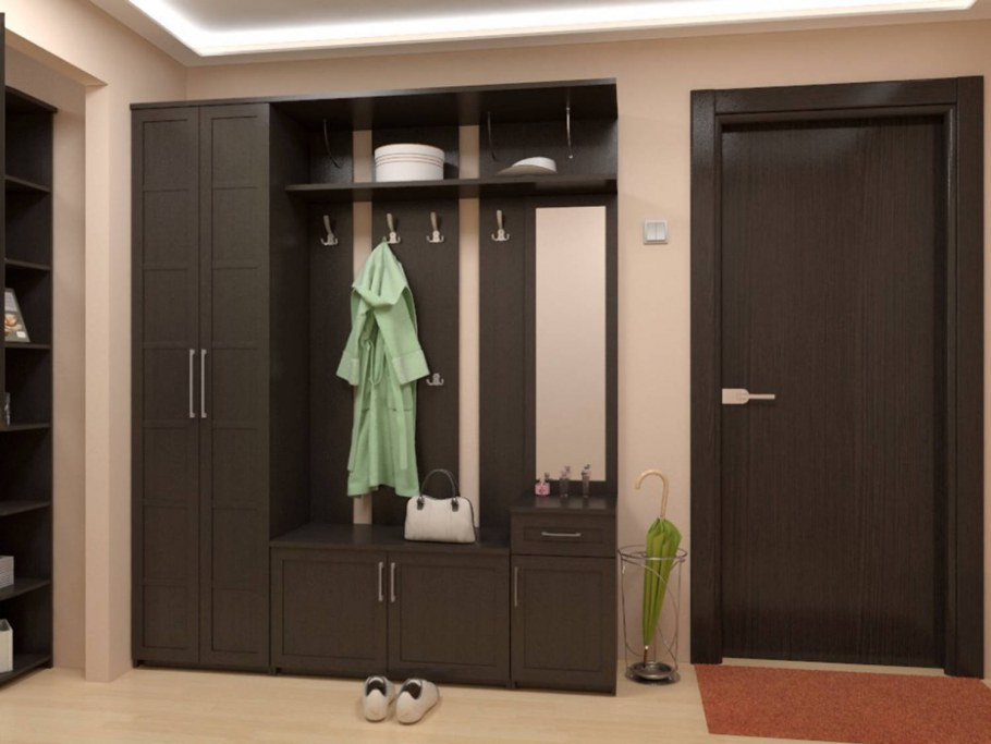 Темные двери в интерьере