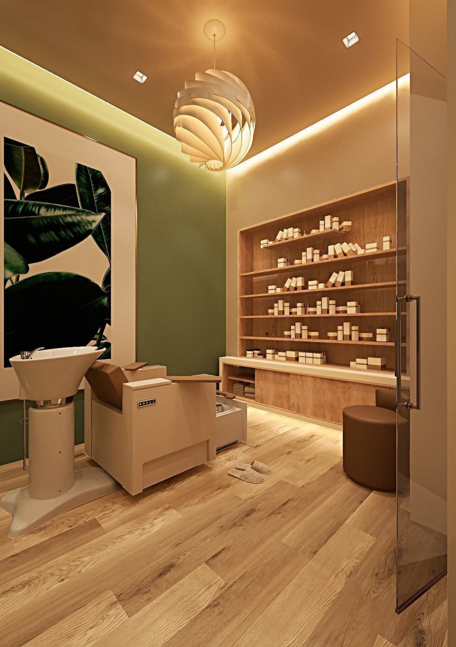 Стильный салон красоты интерьер