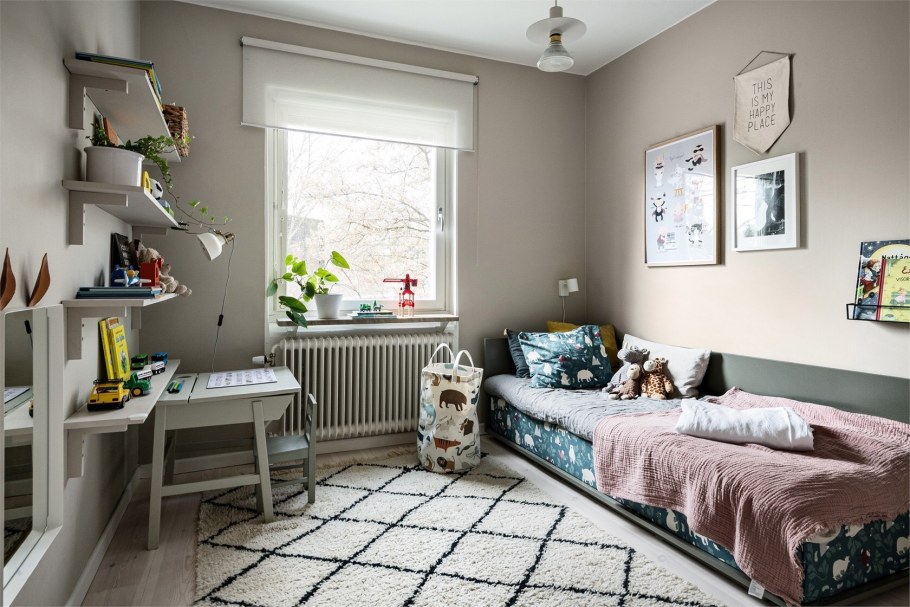 Шведские квартиры интерьер спальни с детской