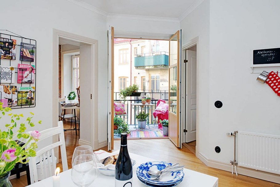 Весенний интерьер квартиры Скандинавский