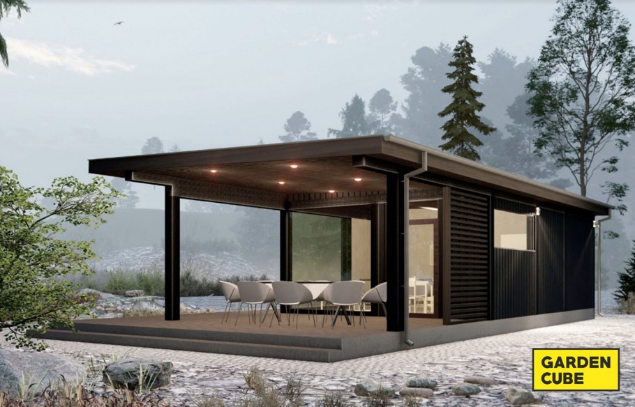 Двухэтажный коттедж в современном стиле