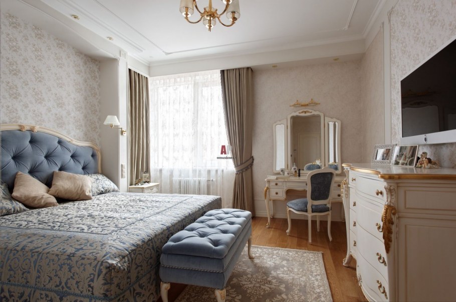 Спальня в неоклассическом стиле