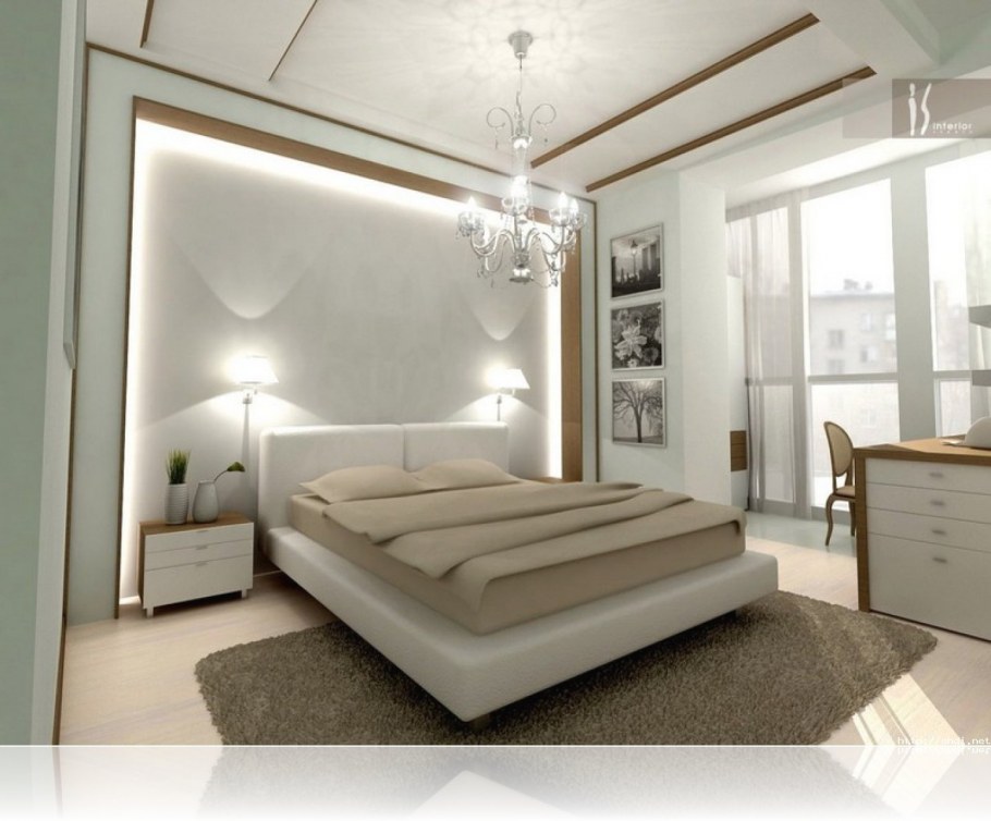 Современный интерьер спальни