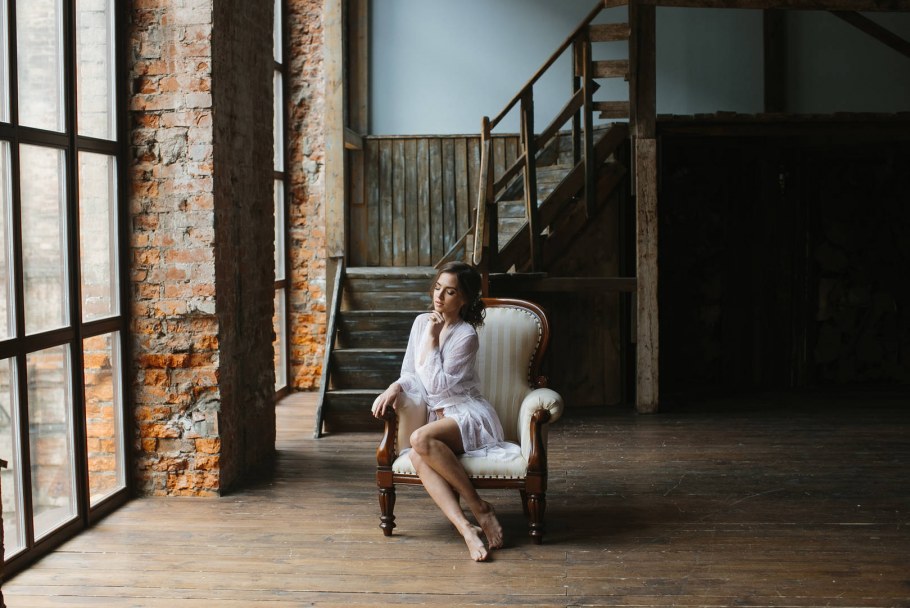 Фотосессия в стиле лофт девушка