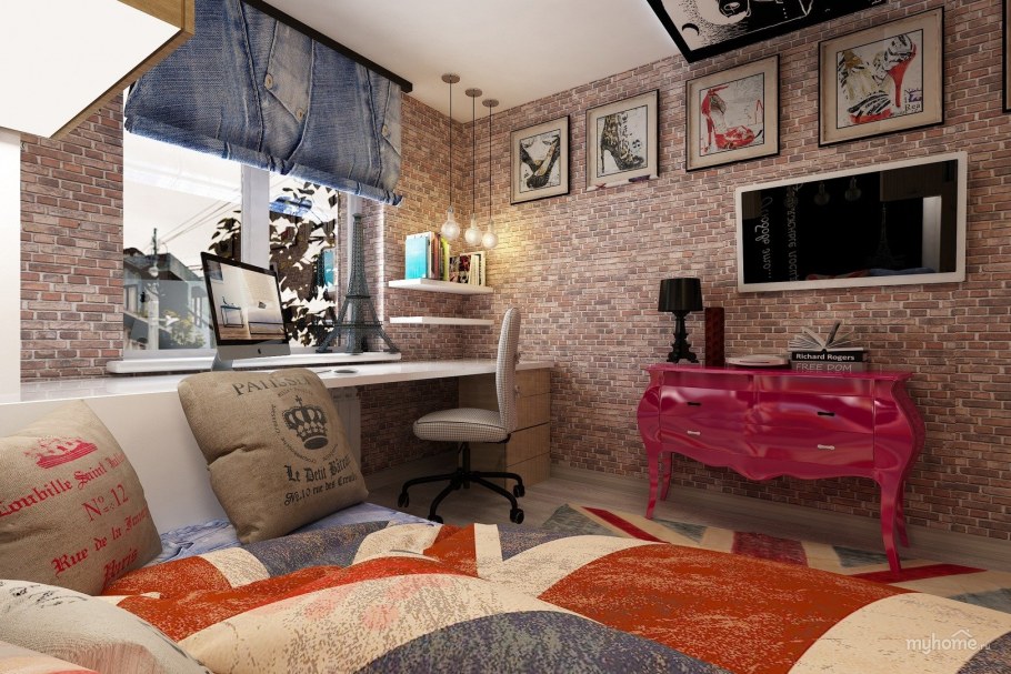 Комната в стиле Лондон для подростка