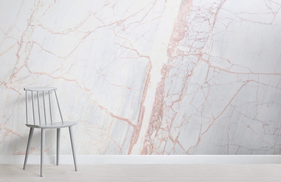 Текстильные обои под мрамор