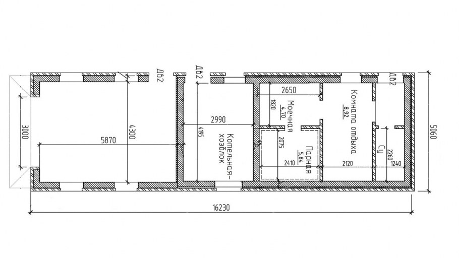 Баня 10х5 планировка