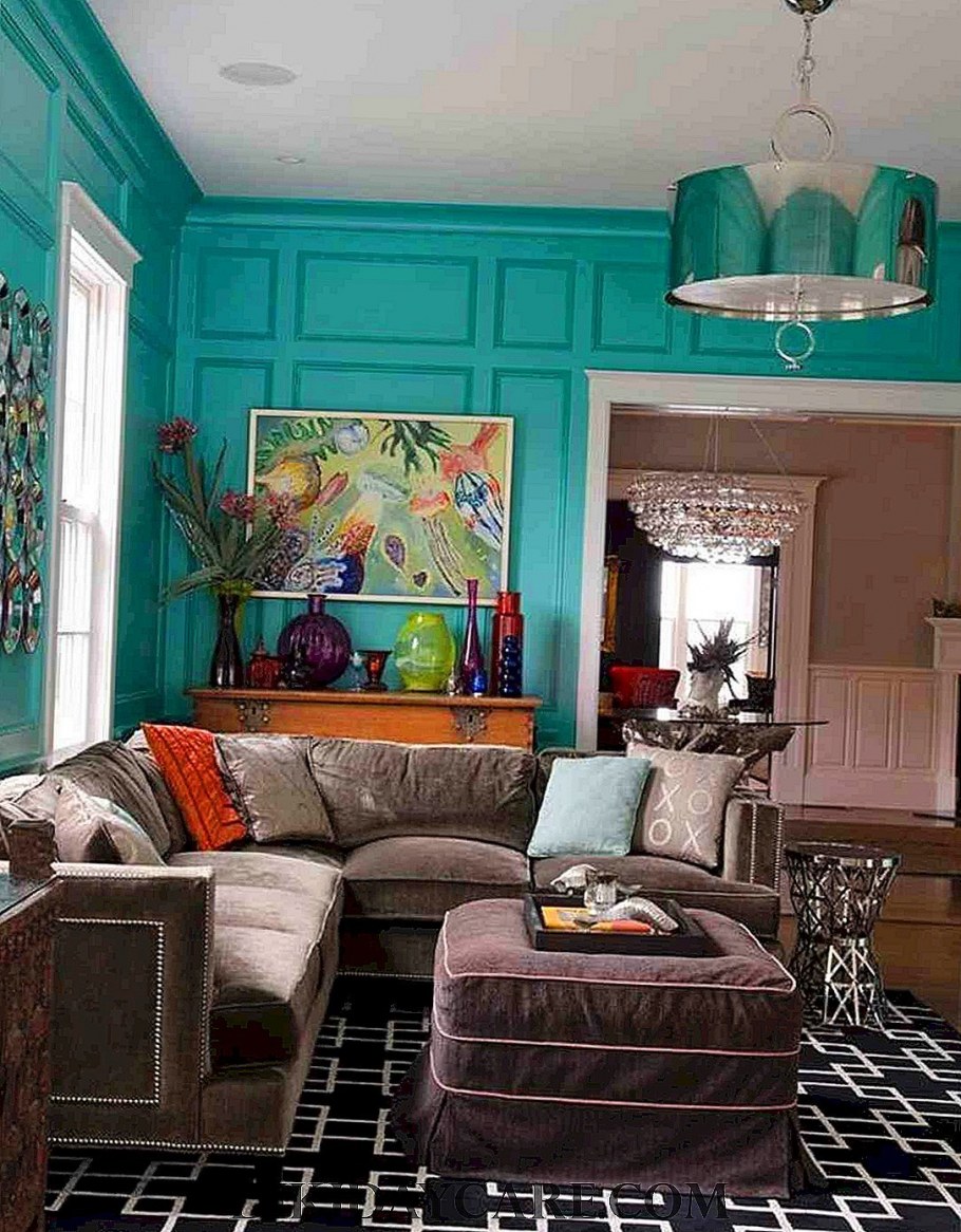 Стиль Тиффани в интерьере гостиной