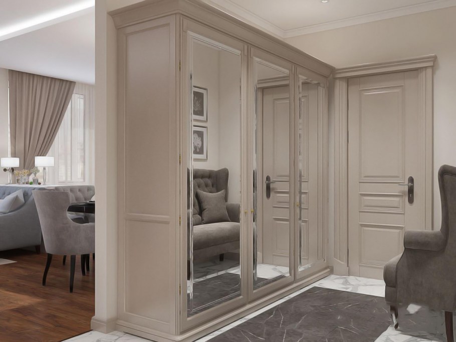 Гардеробная вид сверху