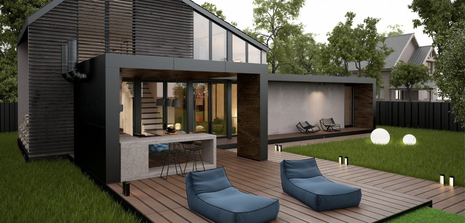 Баня 4на6 со вторым этажом