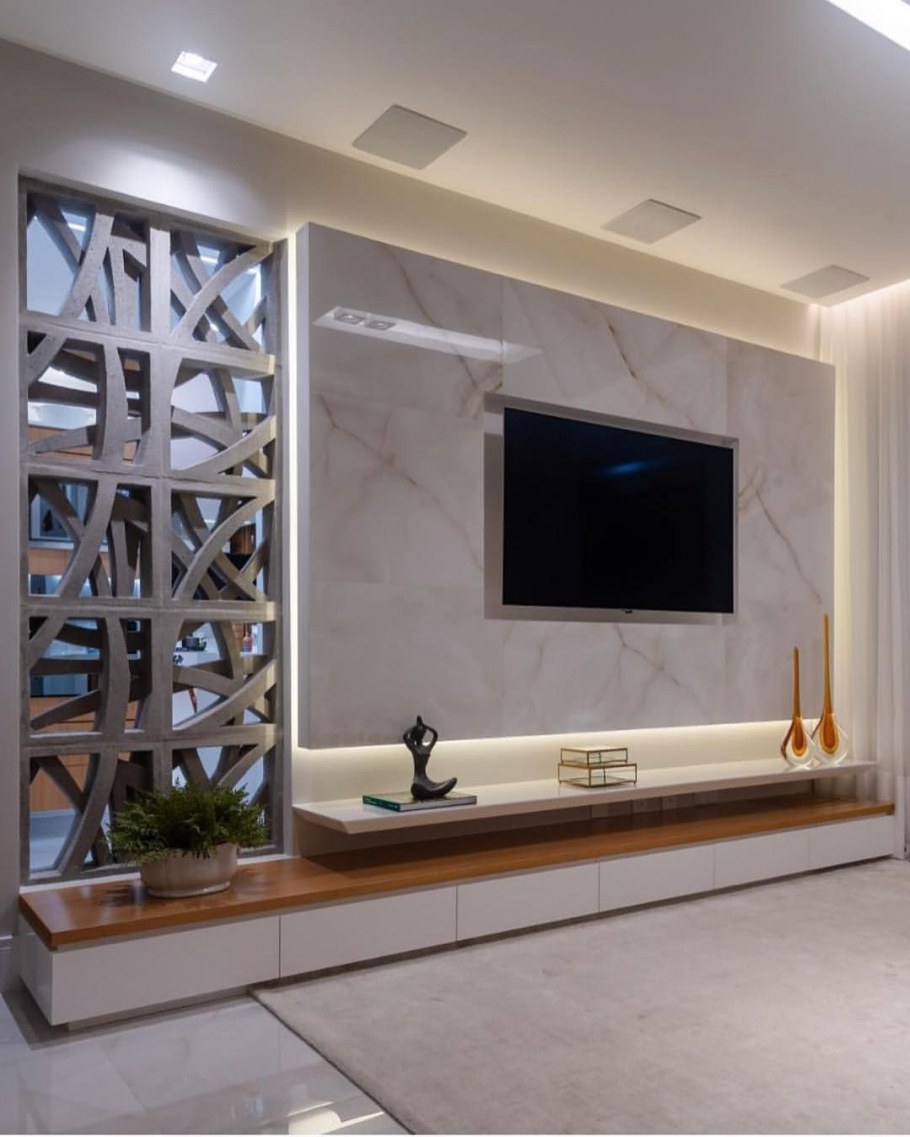 Подсветка стены с телевизором