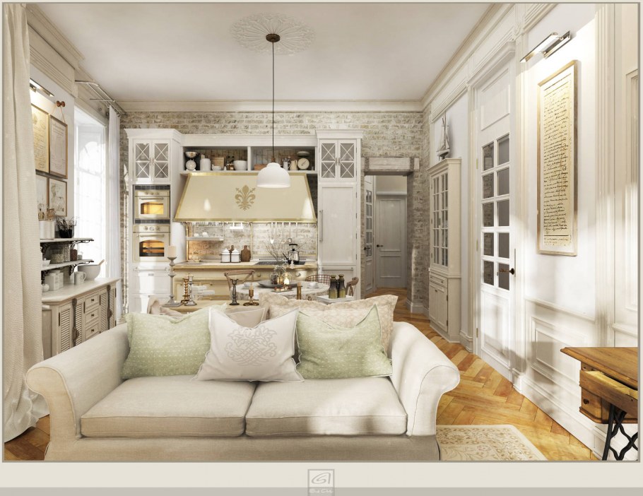 Гостиная во французском стиле