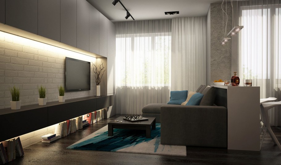Маленькие гостиные в стиле Минимализм