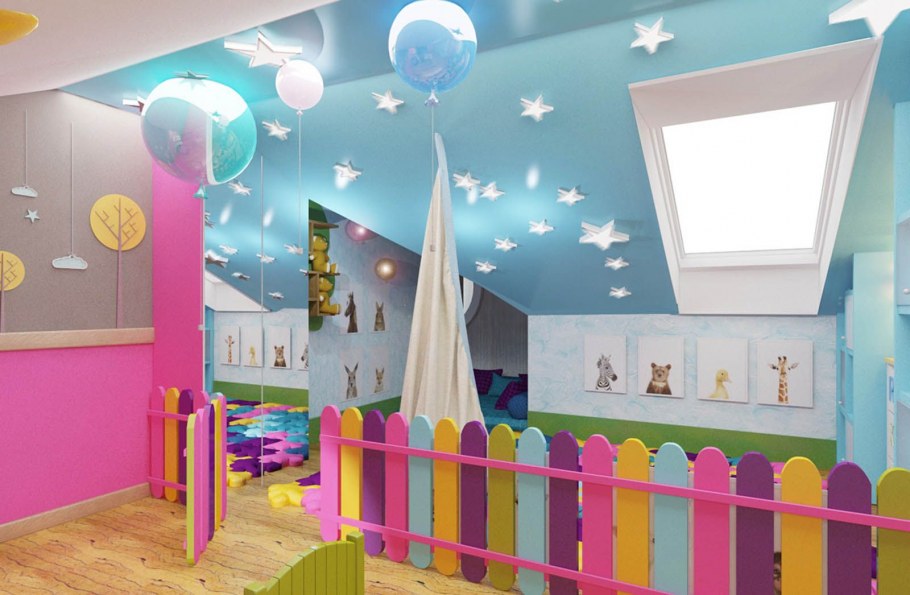 Стильная игровая комната