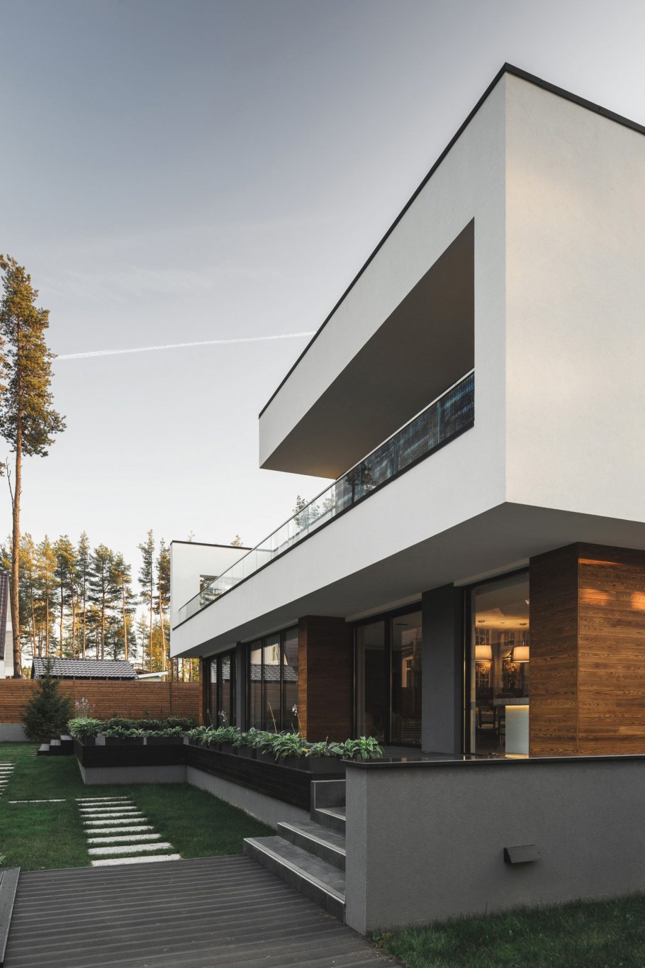 Коттедж с прямой крышей