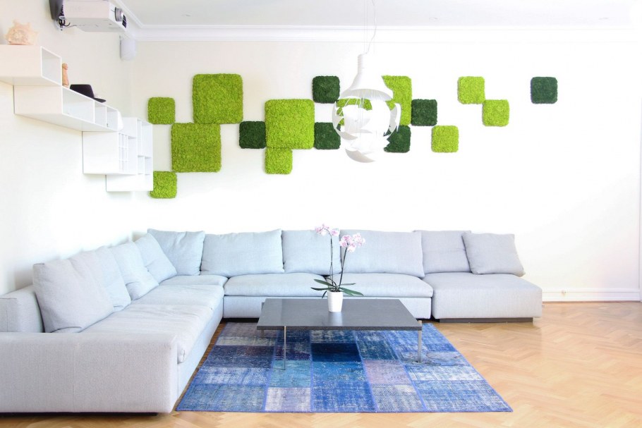 Искусственная трава в интерьере