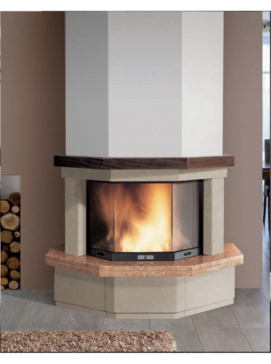 Дровяная печь-камин EDILKAMIN Side 3n + Perla