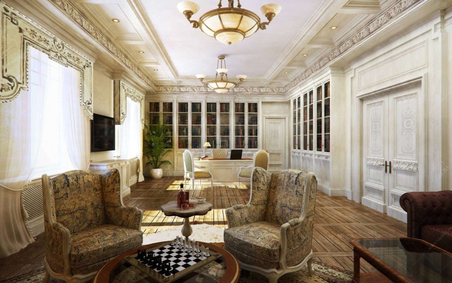 Интерьер в классическом стиле классицизм