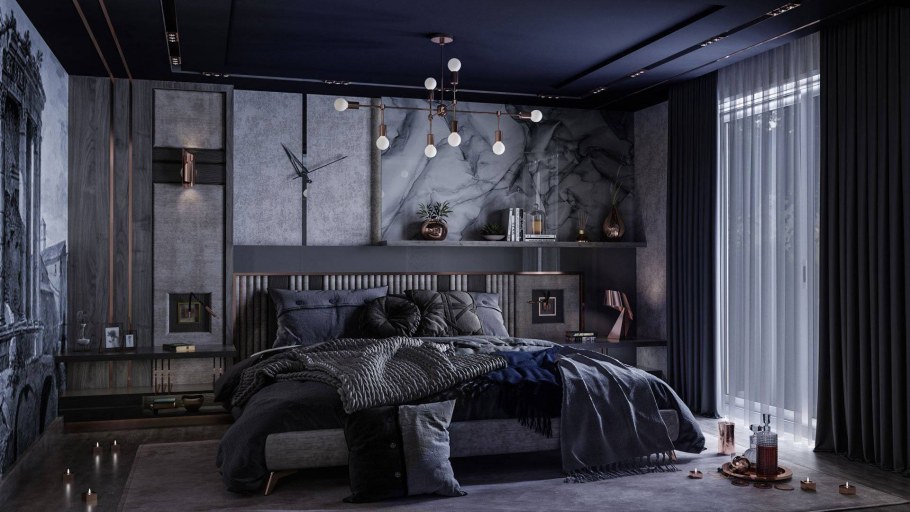 Интерьер в темных тонах