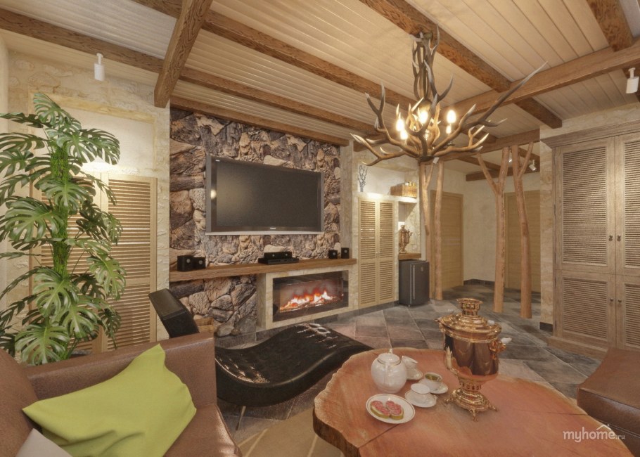 Люстра в баню в комнату отдыха