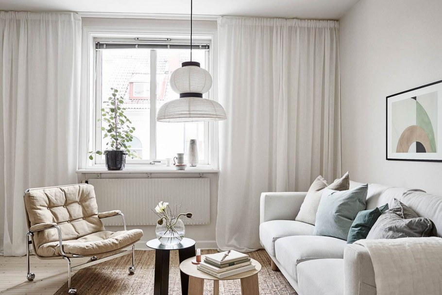 Гостиная в сиреневых тонах