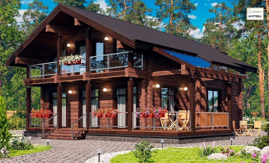 Дом из клееного бруса 100м2 проекты