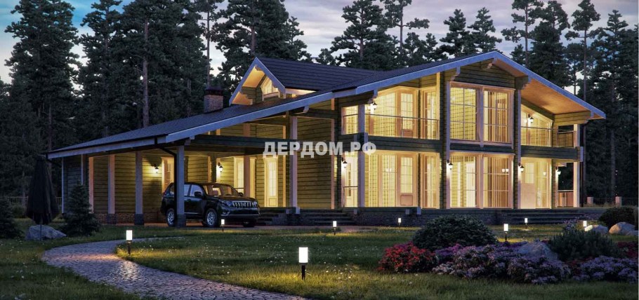 Дом из клееного бруса Саарланд