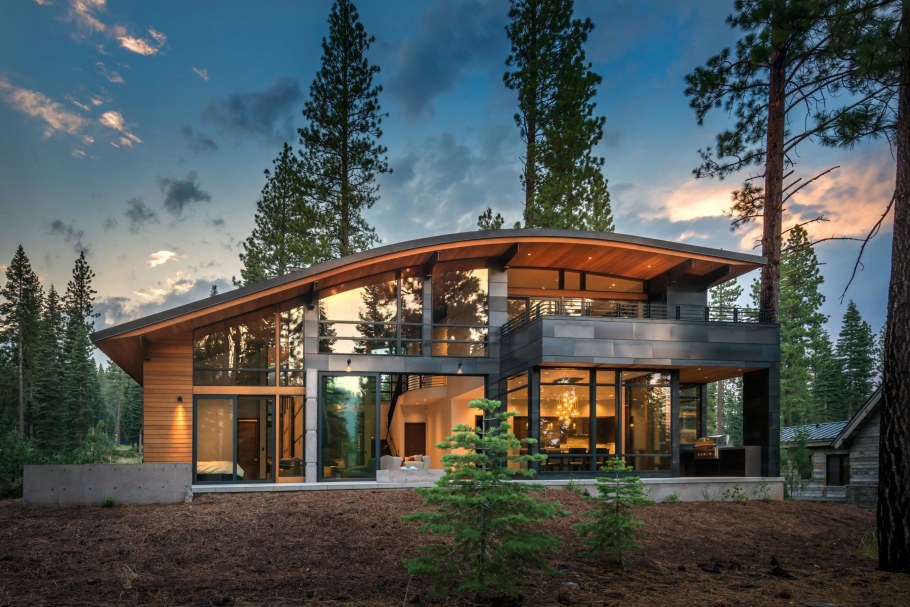 Элитный дом в лесу Модерн