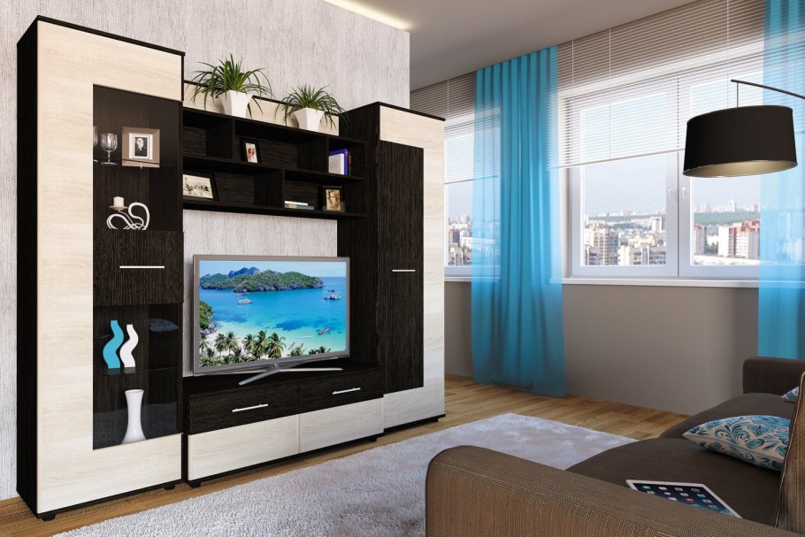 Стенка со шкафом купе