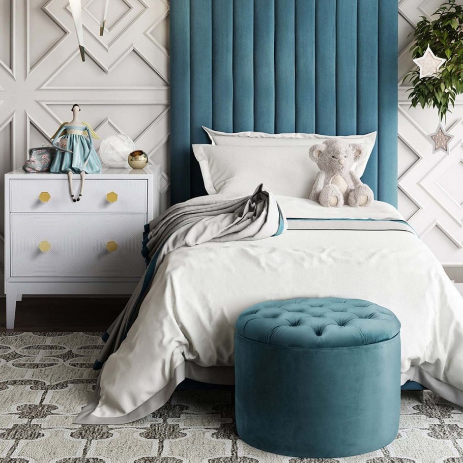 Кровать candelabra Home Angela Bed серая