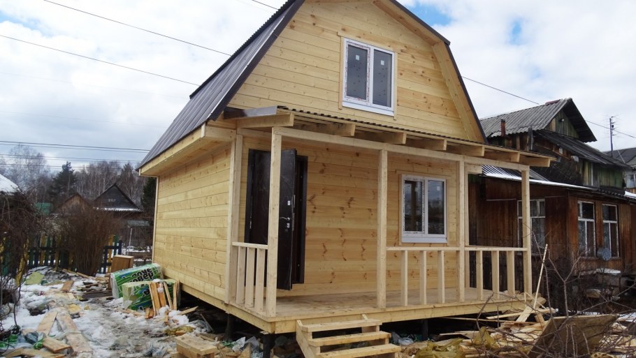 Пристройка к дому 6 на 6