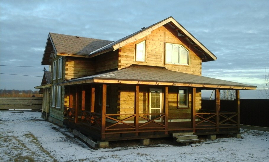 Веранда деревянная пристроенная к дому