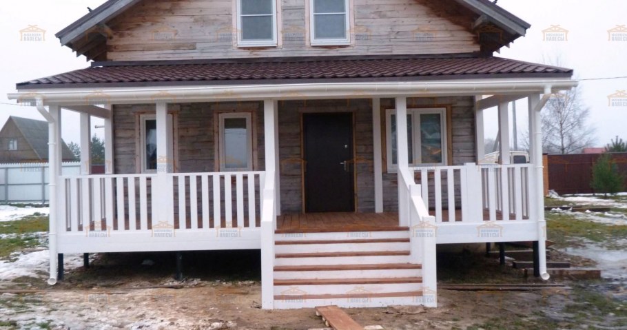 Открытая веранда с торца