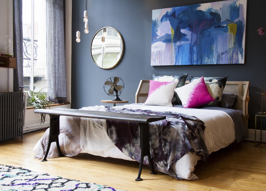 Шторы в спальню в скандинавском стиле