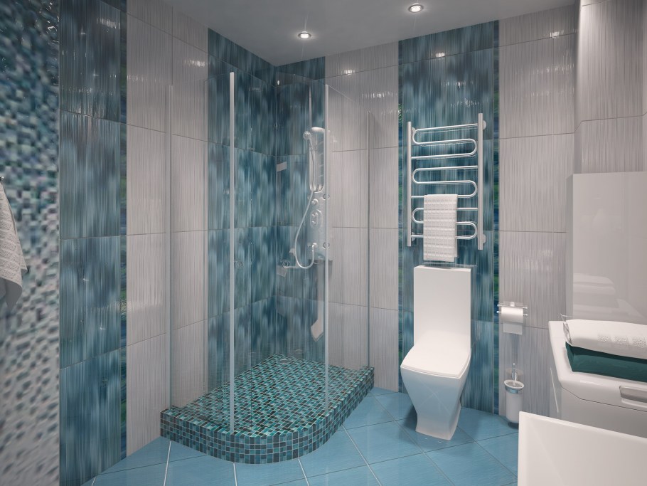 Ванная комната с душевой кабиной