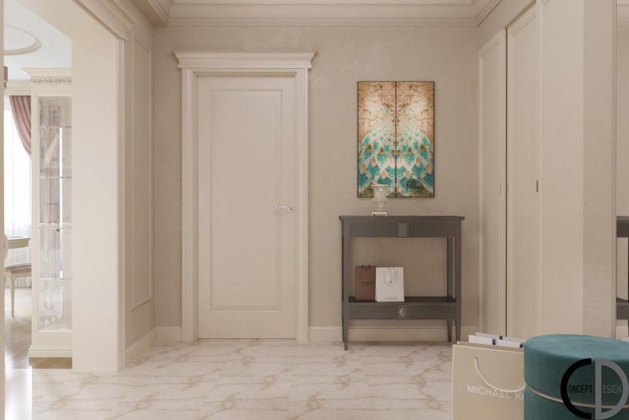 Светлые двери Неоклассика в интерьере