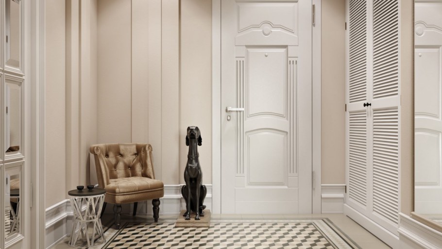 Прихожая в стиле современной классики