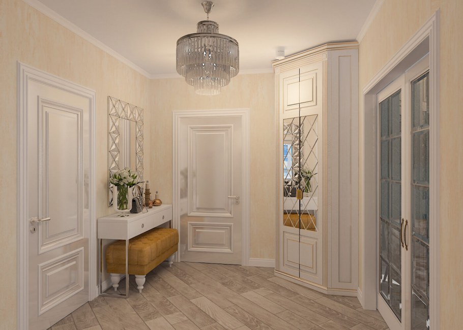 Прихожая в стиле Скандинавская Неоклассика