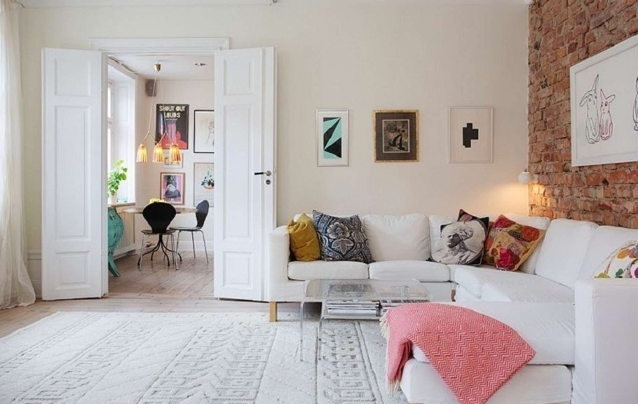 Светлые стены в интерьере Скандинавский стиль