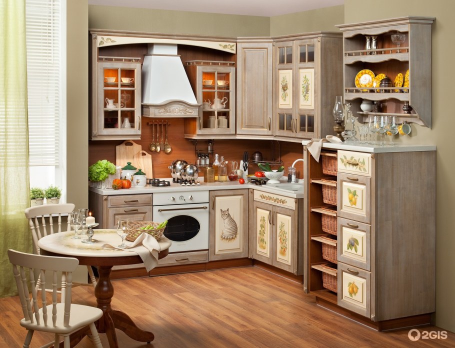 Уютный интерьер кухни