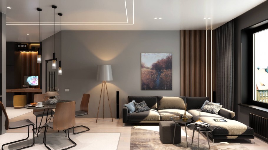 2 Комнатная квартира в стиле лаунж