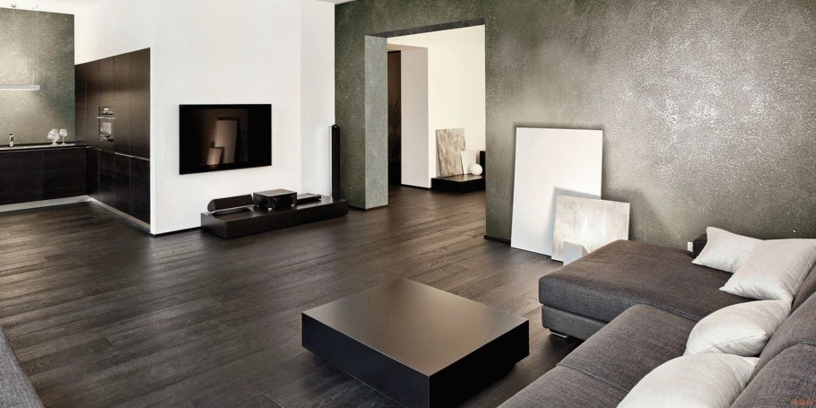 Спальня в серебряных тонах