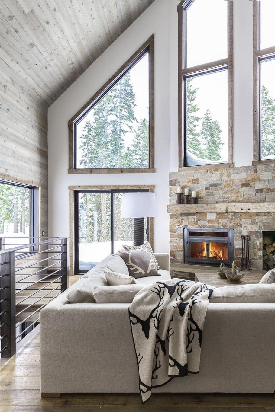 Скандинавский стиль дом окна