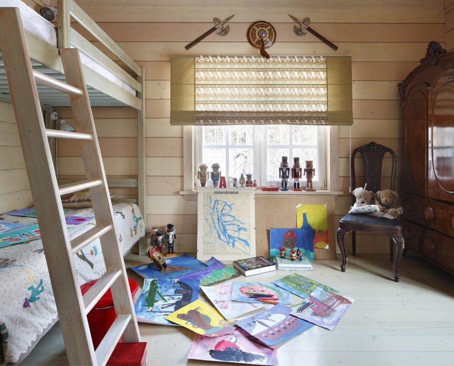 Детские комнаты в деревянном доме