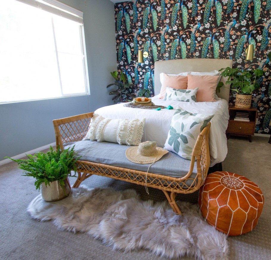 Спальня в стиле бохо