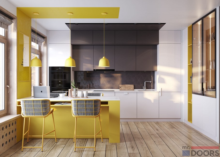 Модульная кухня «Одри» (серый)