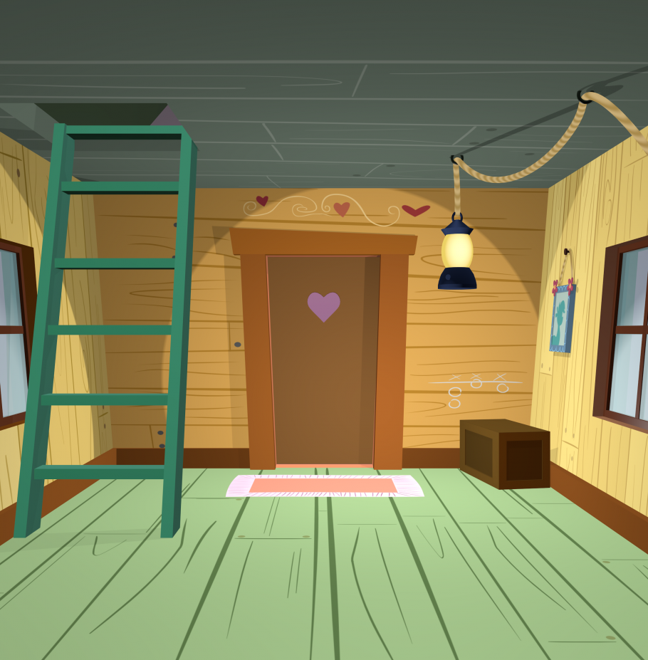 Мультяшный дом изнутри