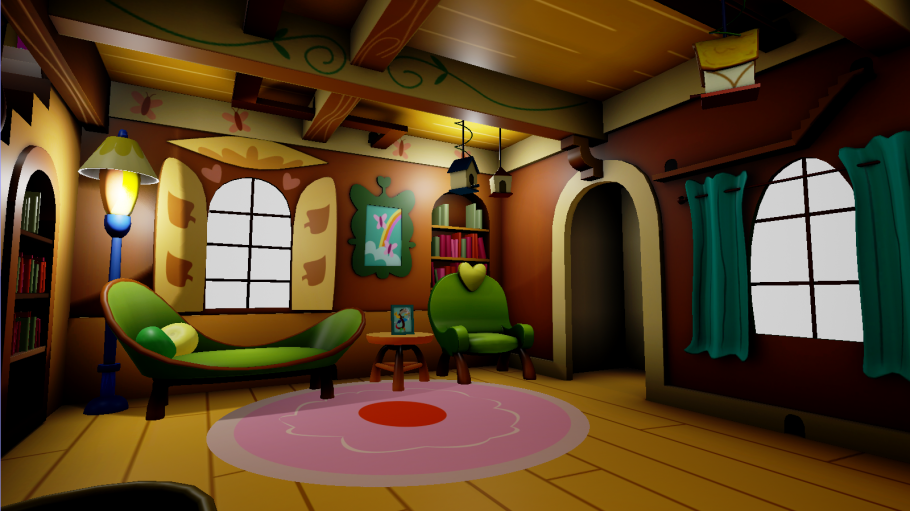 Игровая комната мультяшная